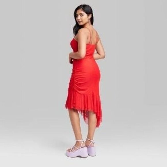 Women's Sleeveless Midi Mesh Dress - Wild Fable Medium - Picture 3 of 3